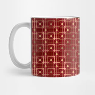 Red and gold chinese pattern Mug